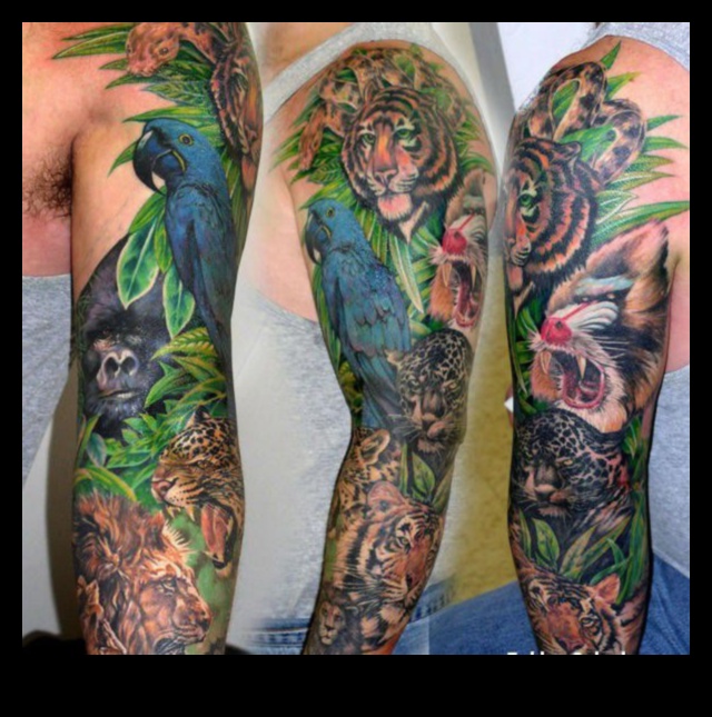 Jurnalele junglei: narațiuni gravate în tatuaje de animale