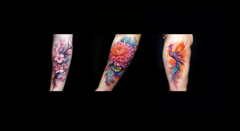 Arta vie Vibranța tatuajelor în acuarelă 3 Arta vie: Descoperiți vibrația tatuajelor în acuarelă