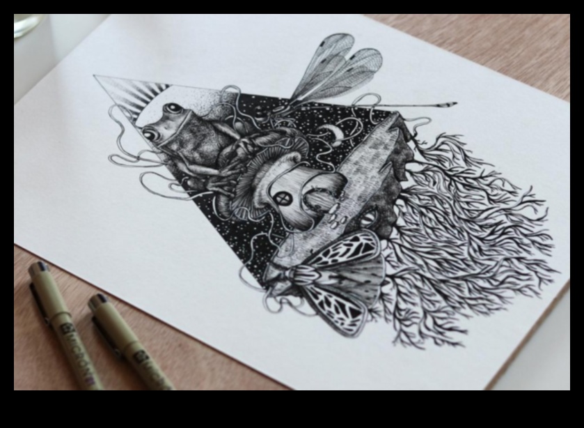 Vise cu cerneală: creații imaginative și suprareale în podoaba corporală