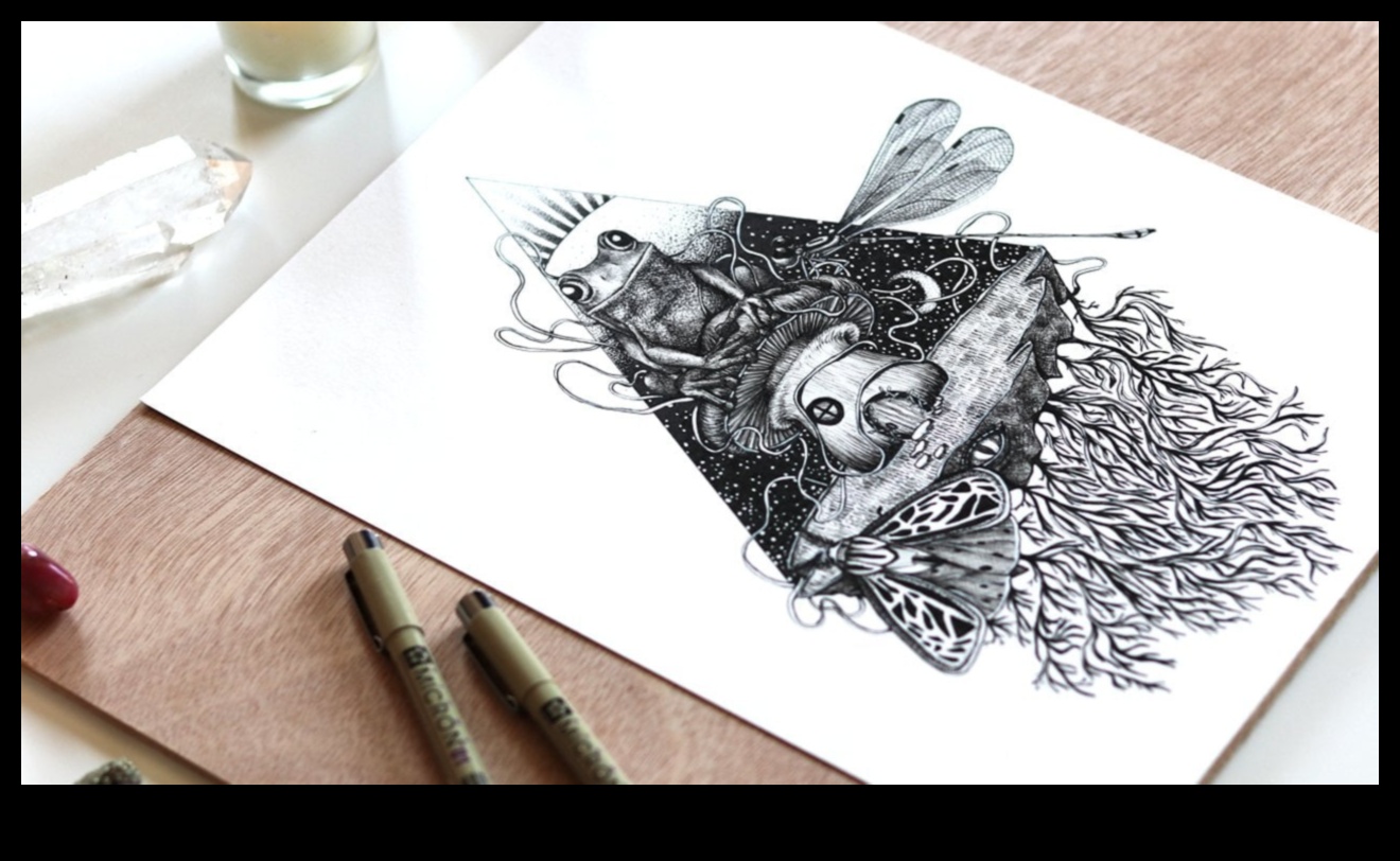 Vise cu cerneală: creații imaginative și suprareale în podoaba corporală