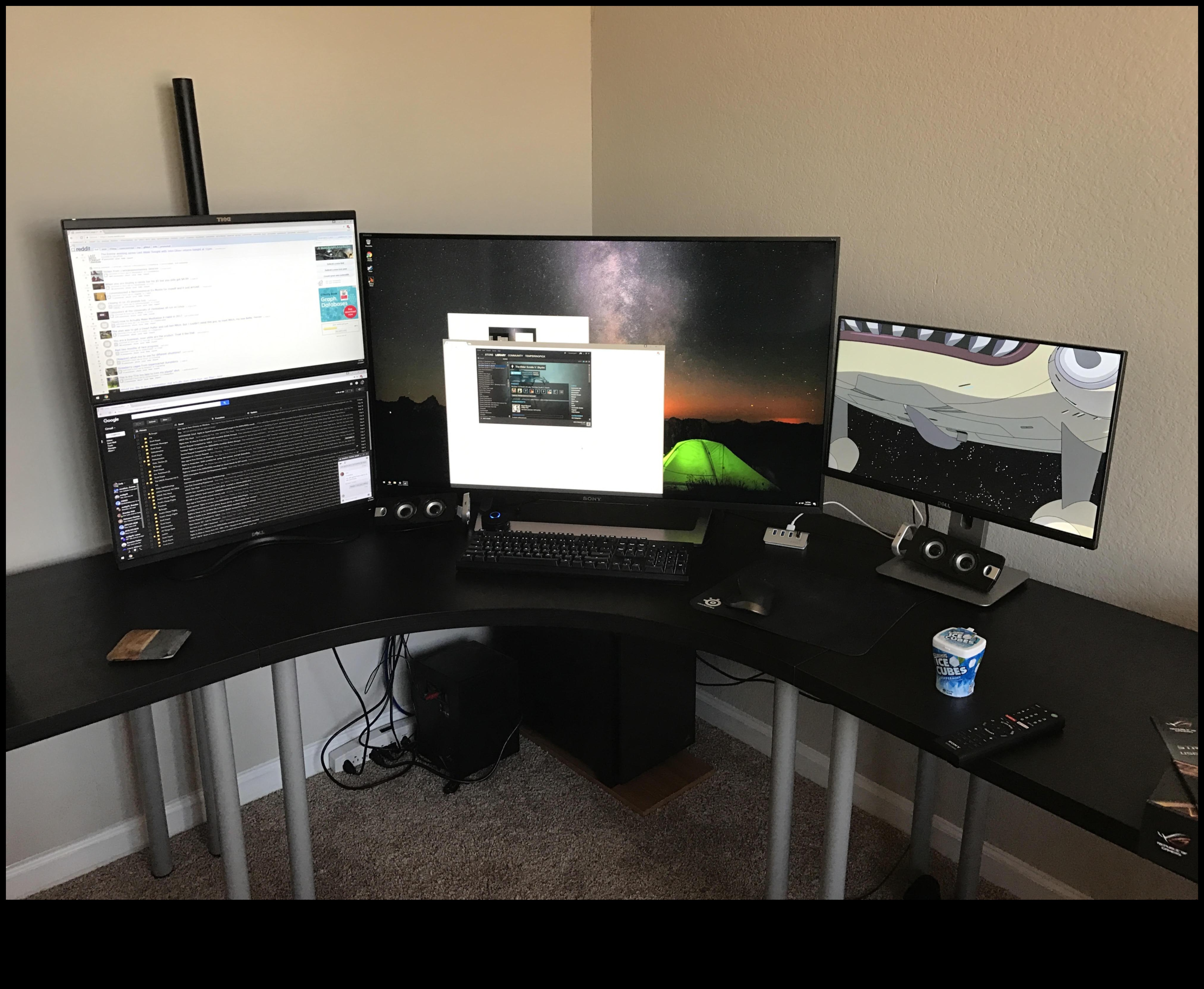 Monitoare Invisible Inovation cu gestionarea cablurilor ascunse. Elegante, elegante și fără dezordine, aceste monitoare fac ca spațiul dvs. de lucru să arate cel mai bine. 5 Inovație invizibilă: monitoare cu gestionarea cablurilor ascunse